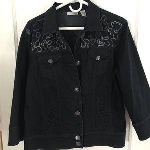 Chico’s Platinum Denim Jacket